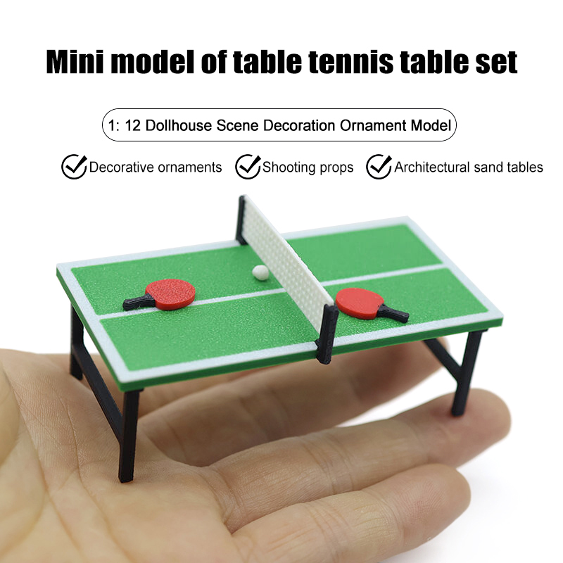 Table Tennis Information - Миниатюрная спортивная мебель для кукольного домика