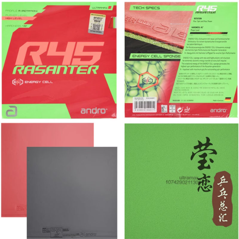 Table Tennis Bat - Накладка для настольного тенниса Andro Rasanter