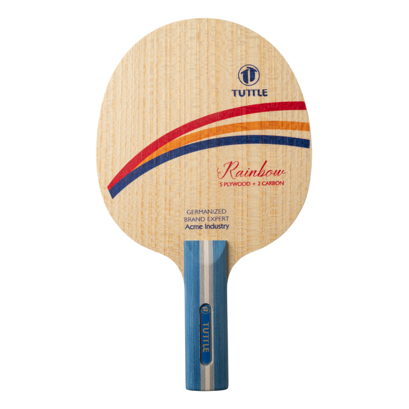 Table Tennis Custom Bat - Теннисная ракетка TUTTLE Rainbow Carbon: Высокоскоростная